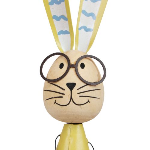 Artikel Deko Hase mit Brille Osterdeko Holz Metall Osterhase 29cm 2St