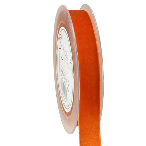 Artikel Dekoband Samtband Band Dunkles Orange 20mm 10m