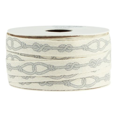 Artikel Dekoband maritim Baumwollband Creme Taue 15mm 20m