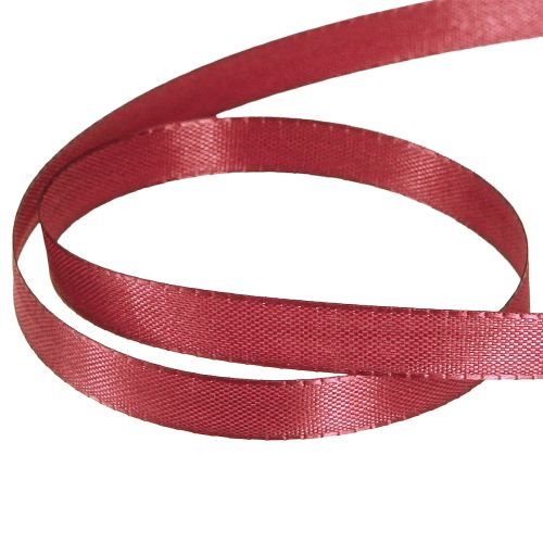Artikel Dekorationsband Schmales Taftband Bordeaux 10mm 50m