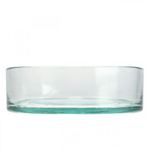 Floristik24 Dekoschale Glas Glasschale Rund Flach Klar Ø15cm H5cm