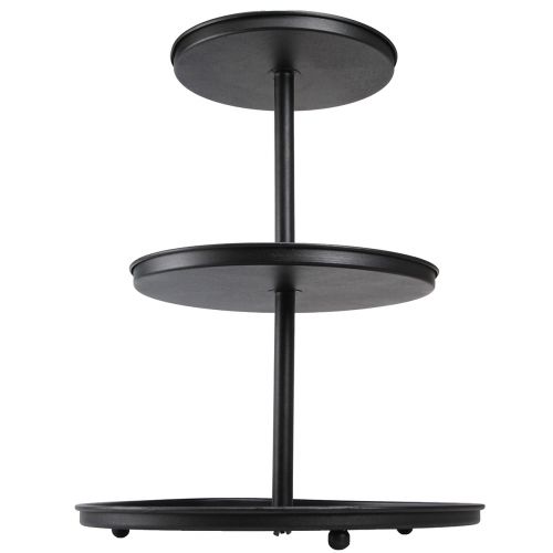 Artikel Etagere Schwarz 3-stöckig Metall Rund Füße Ø40cm H52cm