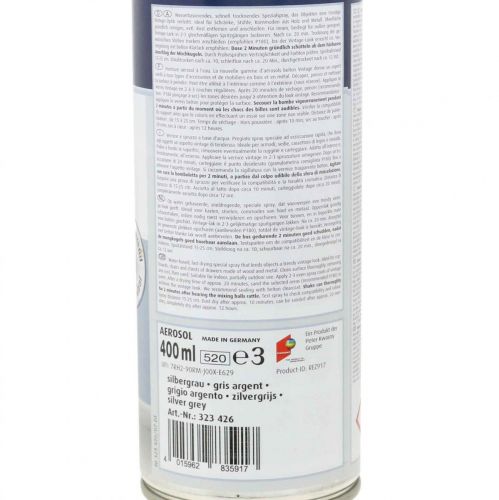 Artikel Farbspray, Vintage-Lack Hellgrau, Shabby Chic 400ml