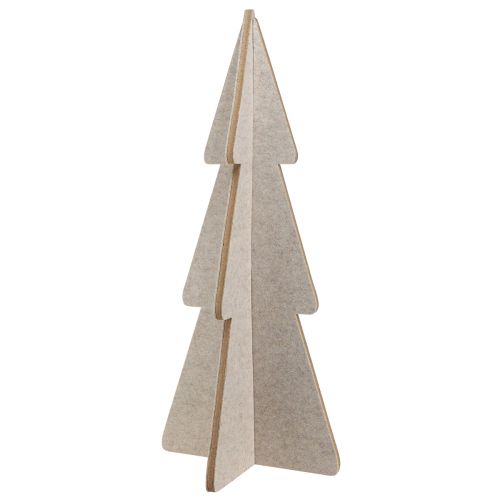 Filz Weihnachtsbaum Tannenbaum Deko Tanne Beige H80cm