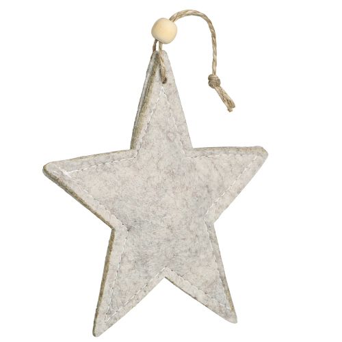 Artikel Filzsterne zum Hängen Sterne Christbaumschmuck Beige 13cm 6 St