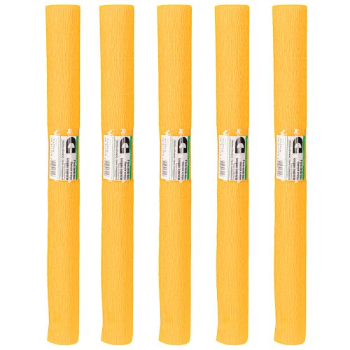 Artikel Floristen-Krepppapier Floristenkrepp Sonnengelb 50×250cm 5St
