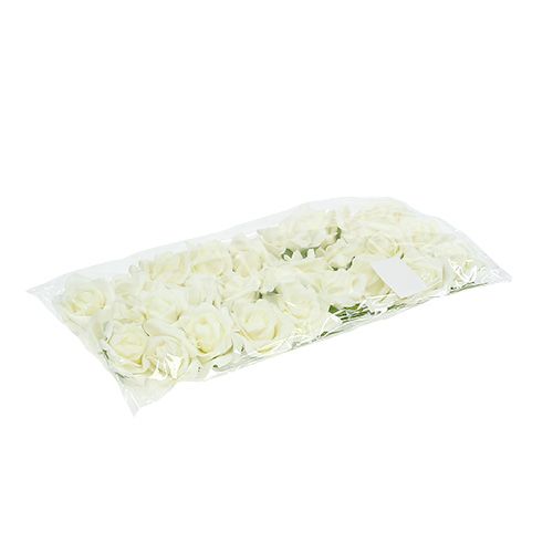 Artikel Foam-Rose Ø6cm Creme 27 St