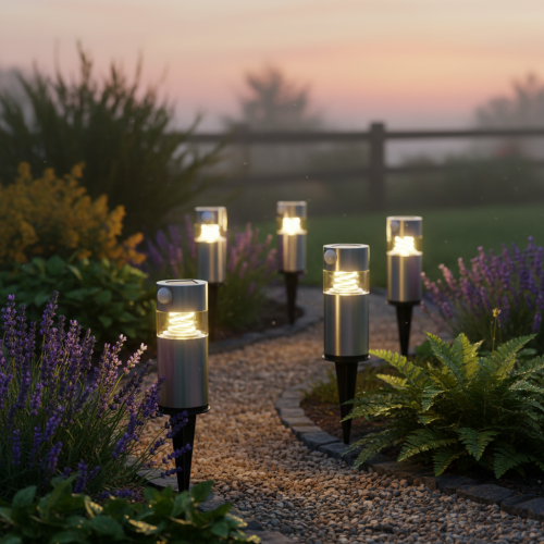 Artikel Solarleuchte Garten mit Erdspieß und LED Beleuchtung 34 cm