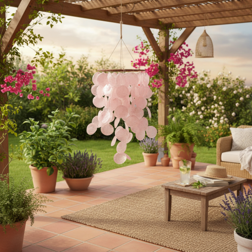 Artikel Windspiel Deko Hängedeko für Wohnzimmer und Garten 70 cm