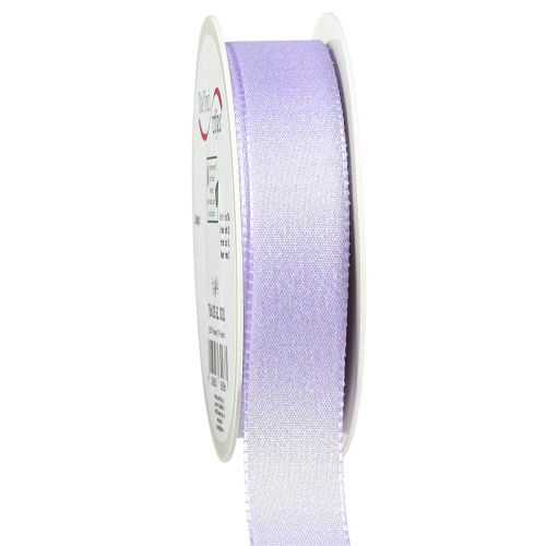 Floristik24 Geschenkband Lila Glimmer Dekoband Flieder 25mm 20m