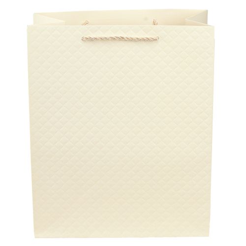 Artikel Geschenktasche Papier Geschenktüte Creme 26×12×32cm 1 St