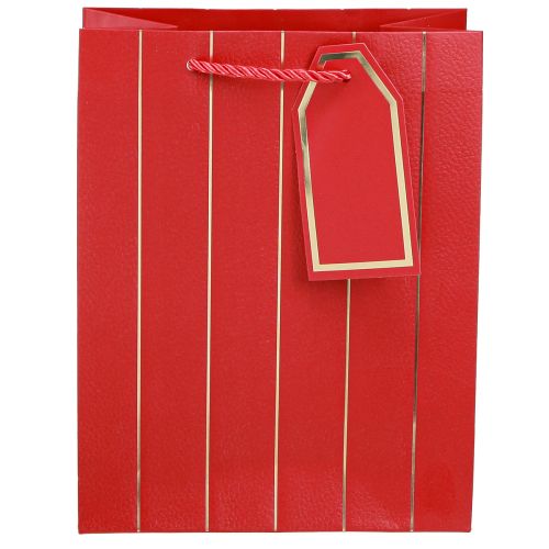 Artikel Geschenktasche Weihnachtstasche Rot Gold 18×10×23cm 1 St