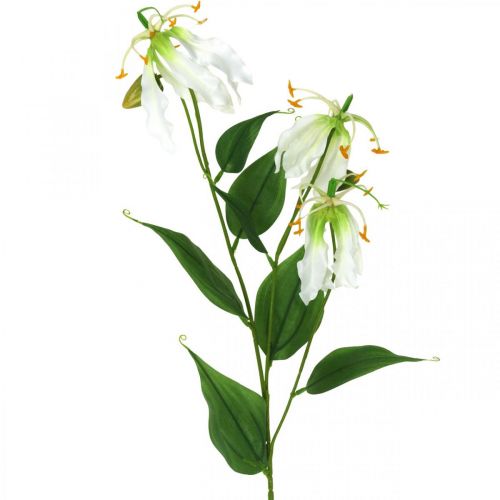 Artikel Künstliche Lilie, Blumendeko, Kunstpflanze, Seidenblume Weiß L82cm 3St