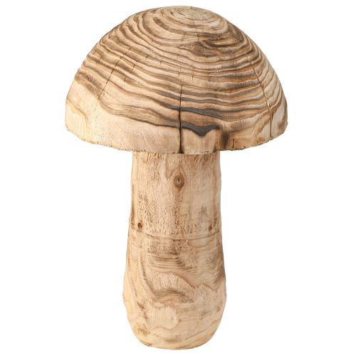 Großer Holzpilz Deko Pilz Holz Paulownia Ø21cm H33cm