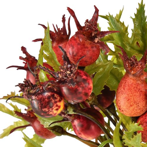 Floristik24 Hagebutten Deko Rot Hagebuttenzweige Künstlich 48cm 3St