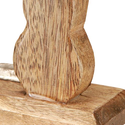 Artikel Deko-Hase Metall & Holz – Moderne Osterfigur im natürlichen Design 22cm 2 St