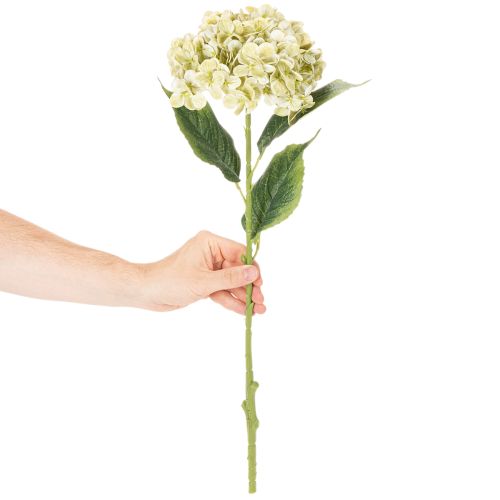 Artikel Künstliche Hortensie Blume mit langem Stiel und Blättern 60cm