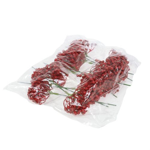 Artikel Hortensienknospenpick 22cm Rot 12St