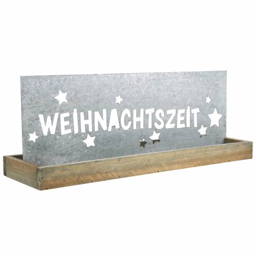 Weihnachtsdeko Holztablett "Weihnachtszeit" 43cm