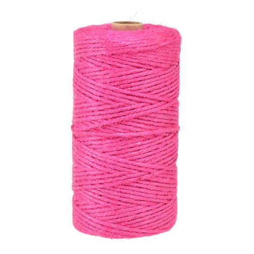 Floristik24 Juteband Jutekordel Dekoband Jute Fuchsia Ø3mm 200m