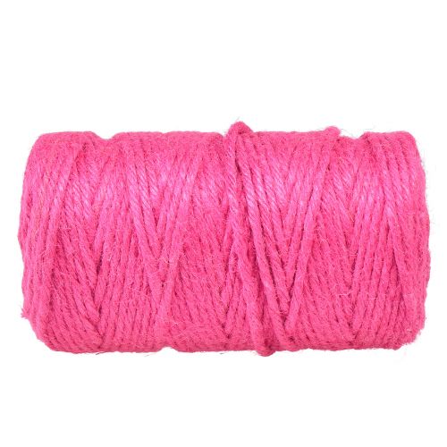 Artikel Juteband Kordel Jute Dekoband Jute Fuchsia Ø4mm 100m