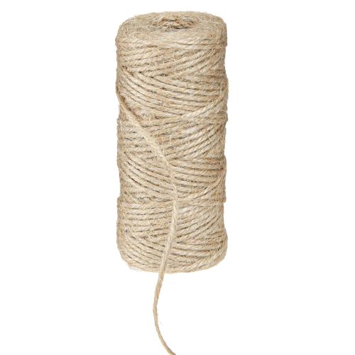 Jutegarn Natur Jute Schnur 2mm 50m je Garnrolle × 8St