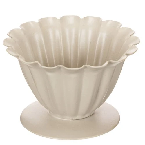 Artikel Schale Pokal Blütenkelch Cremefarbene Deko 9cm