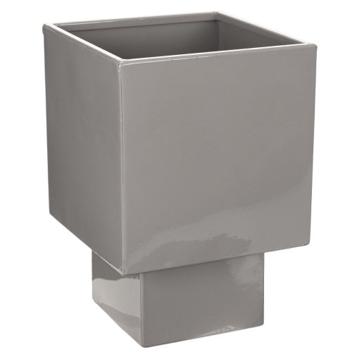 Artikel Pflanzgefäß-Würfel Grau mit Sockel für moderne Dekoration 22cm