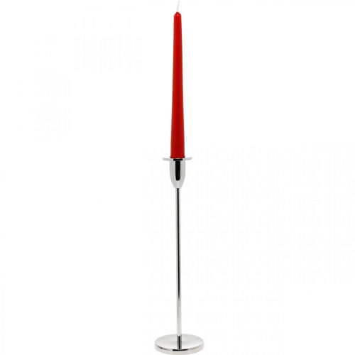 Artikel Kerzenhalter Silbern Metalldeko Leuchter für Stabkerzen H31cm