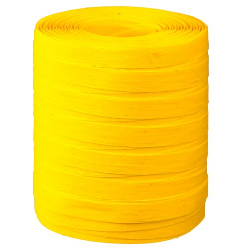 Artikel Kräuselband Geschenkband Gelb Baumwolle 10mm 100m Nachhaltig