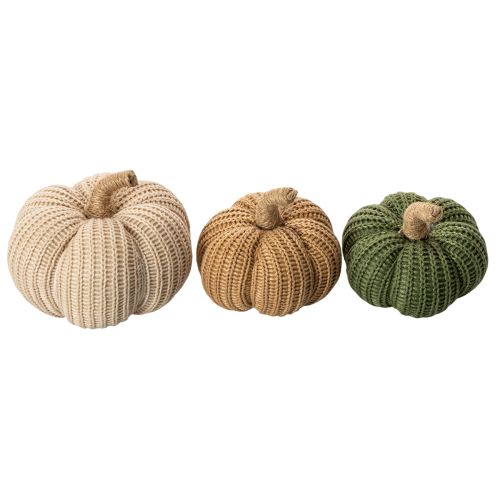 Artikel Deko Kürbis gestrickt Herbstdeko 10cm 6St