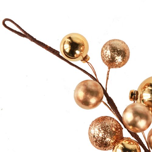 Floristik24 Kugelgirlande Gold Weihnachten 160cm Dekoration festlich