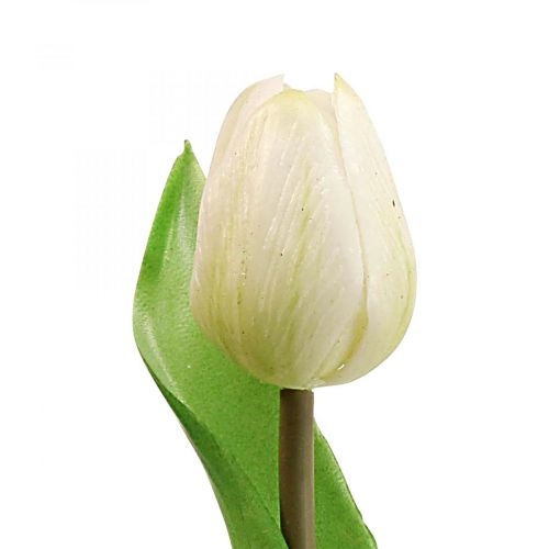 Artikel Kunstblume Tulpe Weiß Real Touch Frühlingsblume H21cm