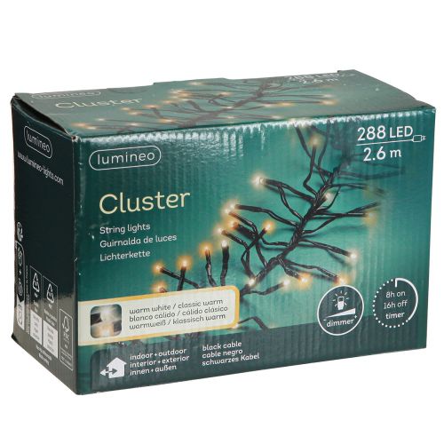 Artikel LED Lichterkette Cluster Für innen und außen 288 LED 260cm