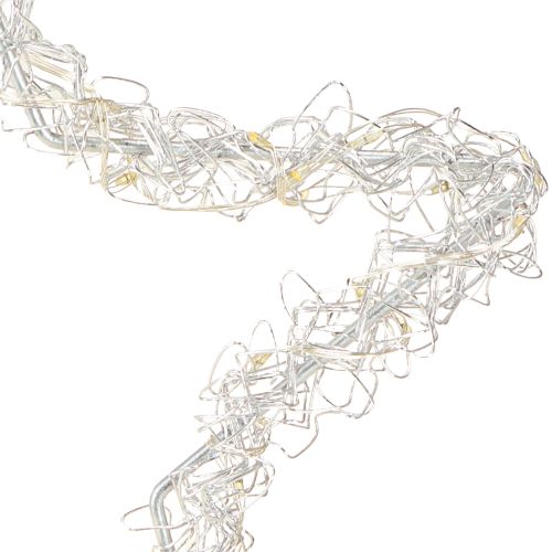 Artikel LED-Stern zum Hängen Silber Metall 70 LED Warmweiß Ø25cm