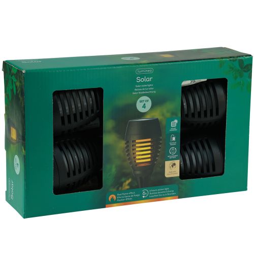 Artikel LED Solarfackeln Garten Flammeneffekt Balkon H38cm 4 St