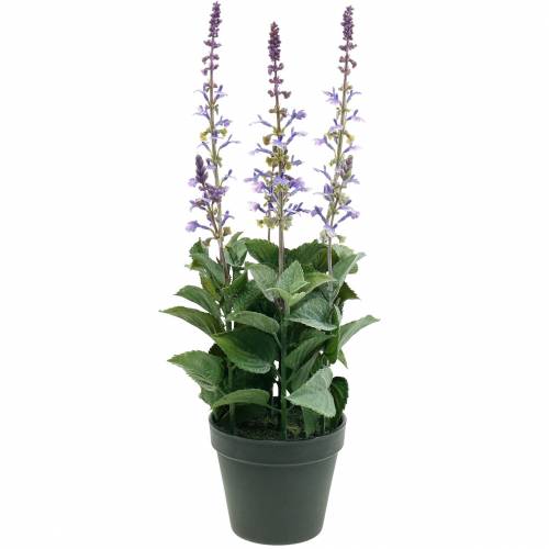 Floristik24.de Deko-Pflanze Mediterraner Lavendel, Violett-11906 Lavendeltopf, Kunstblume