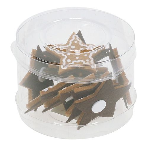 Floristik24 Lebkuchen Sterne 4,5cm zum Kleben 12 St