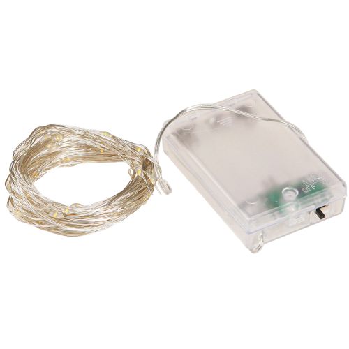Artikel Lichterkette 50 Micro LED Warmweiß Timer Für Batterie 6 St