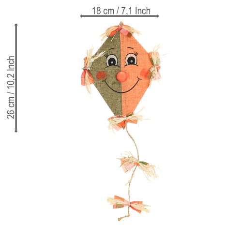 Artikel Lustiger Deko Drachen zum Aufhängen Orange 18×26cm 2St