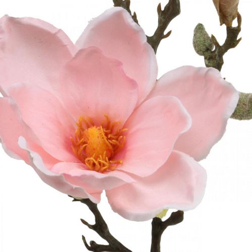 Floristik24.de Magnolie Rosa Kunstblume Deko Künstlicher Blütenzweig  H40cm-02265