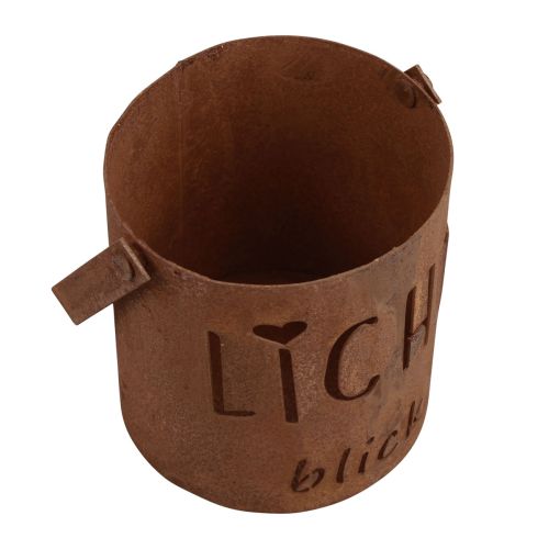 Artikel Laterne Metall Windlicht Edelrost Deko Lichtblick H22cm 2St