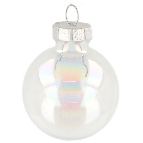 Artikel Mini Weihnachtskugeln Glas Kugeln Irisierend Klar 3cm 22 St