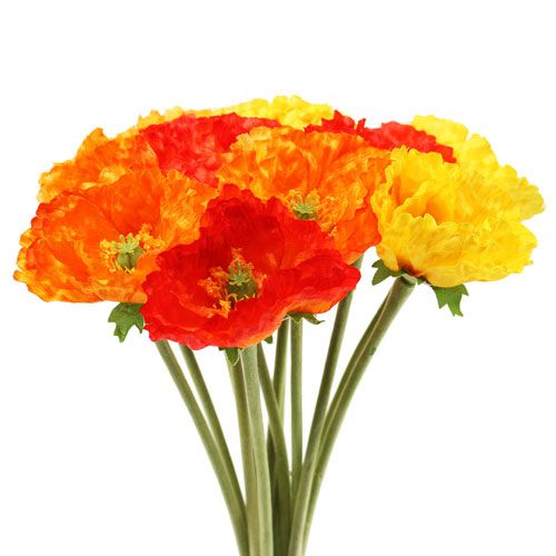 Floristik24 Mohnblumen Strauß 33cm