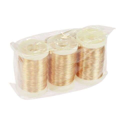 Artikel Floristendraht Myrtendraht Dekodraht Gold 0,30mm 100g 3 St