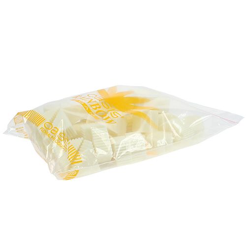 Floristik24 Steckschaum Canapes Weiß 4cm-7cm 45St