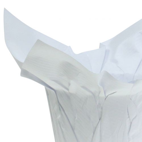 Floristik24 Übertöpfe aus Papier Weiß Ø10cm 12St