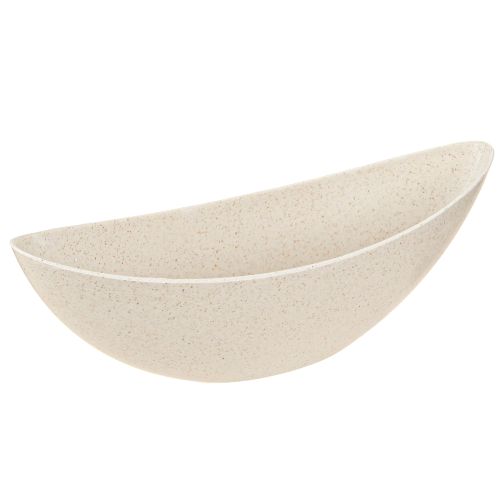 Pflanzschiff Kunststoff Pflanzschale Beige 28×9×9cm 3St