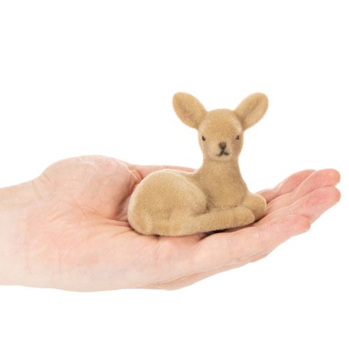 Artikel Deko Rehkitz Figur liegend für Tischdeko 8cm 6St