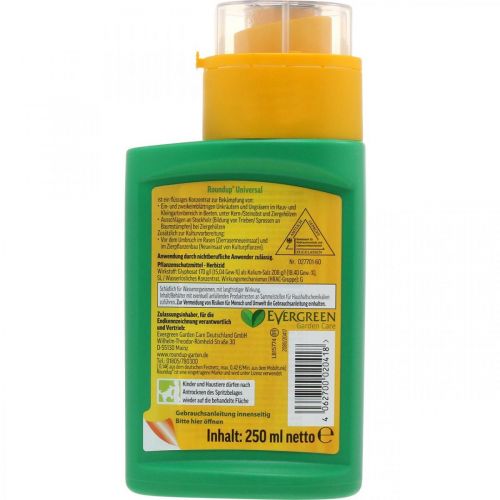 Floristik24 Roundup Unkrautfrei Universal Herbizid mit Glyphosat 250ml